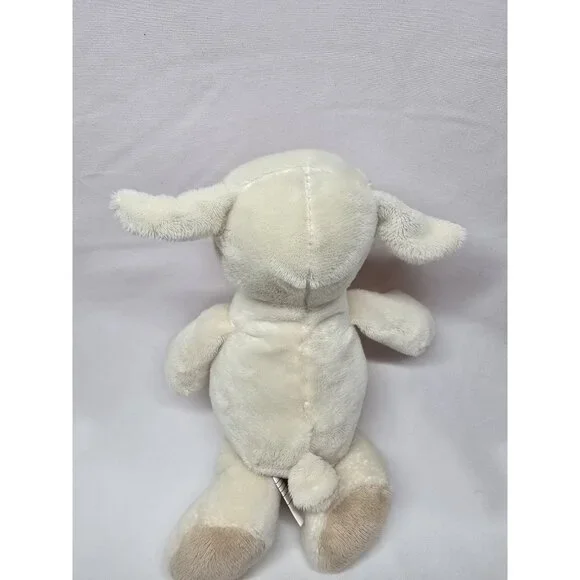 Ferrero Kinder Cream Tan Baby Lamb Plush Beige Ivory Sheep Stuffed Animal 10" - Picture 4 of 7